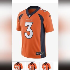 Russell Wilson Denver Broncos Nike Vapor Elite Jersey Size Mens XL